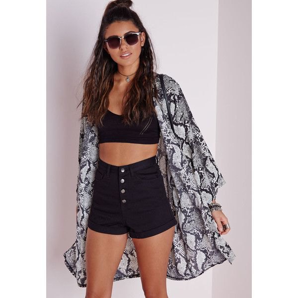 Black and white floral print chiffon cape and crop top