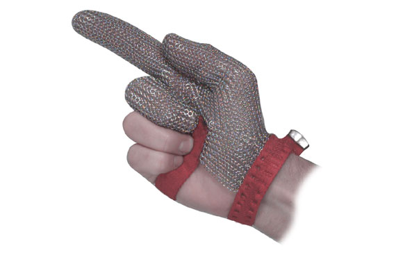 Mesh metal stainless steel safety gloves 3 fingers