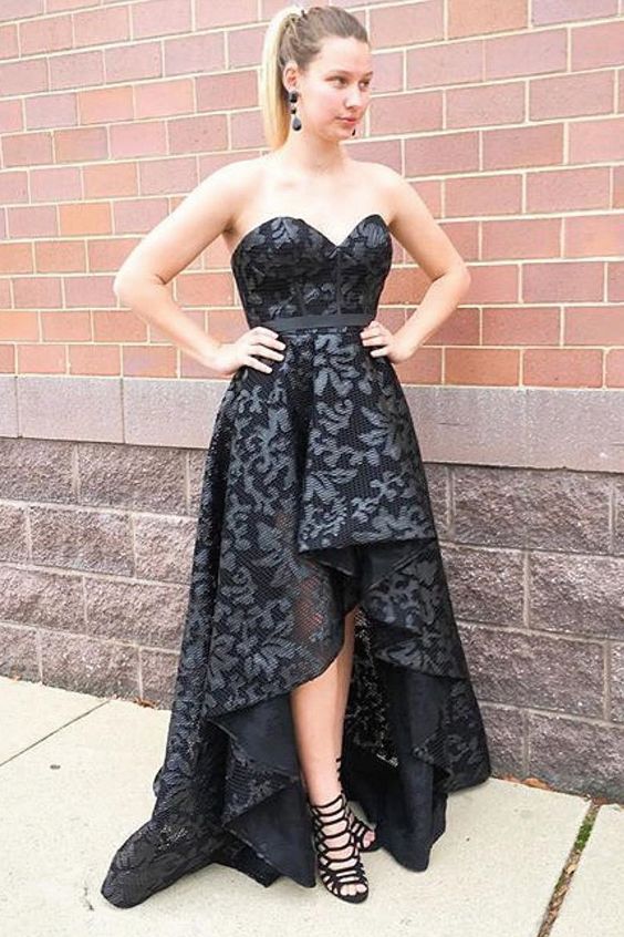 High Low Ball Gown Black 