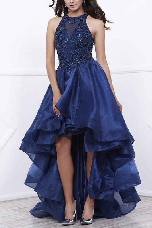 High Low Ball Gown Royal Blue