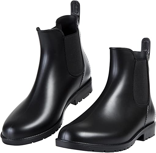 Amazon.com |  Asgard Women's Ankle Rain Boots Waterproof Chelsea.