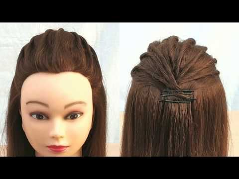 Most beautiful hairstyle for open hairstyle: party wedding ||  Easy .