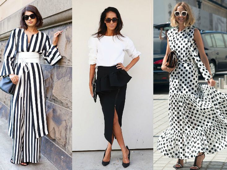 The most stylish ways to wear black and white