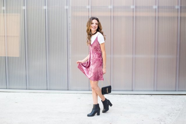 How to style Velvet Slip Dress