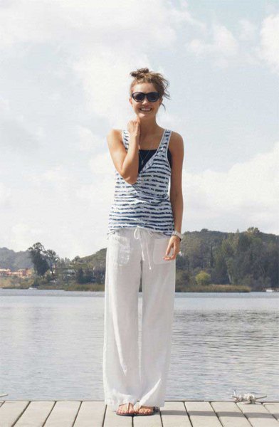 How to style beach pants