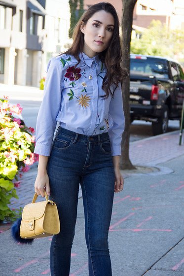 How to style embroidered blouse