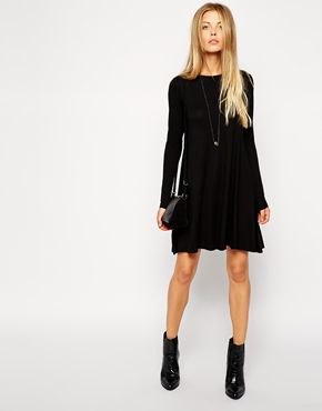 How to style long sleeve swing dress