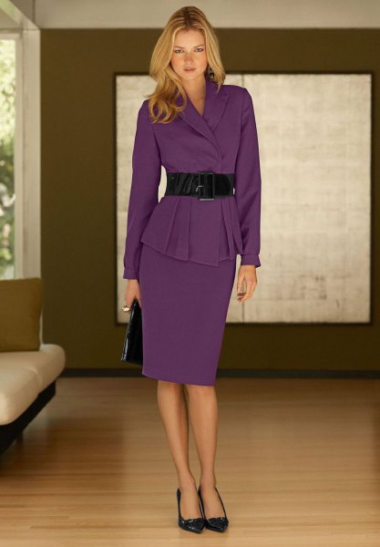 How to style purple suit