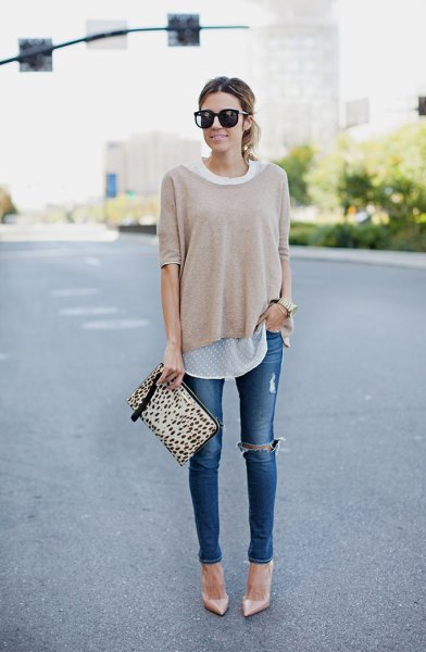 How to style ripped skinny jeans