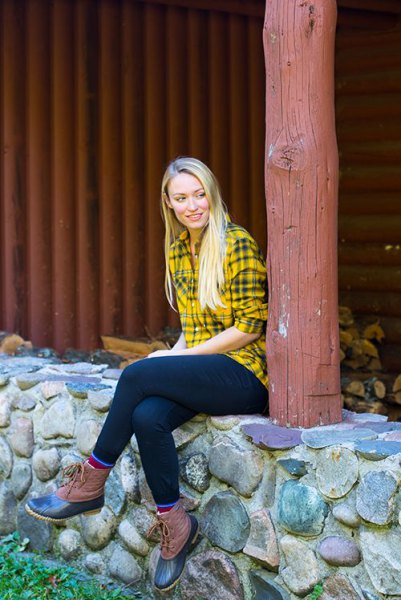 How to style yellow plaid shirt