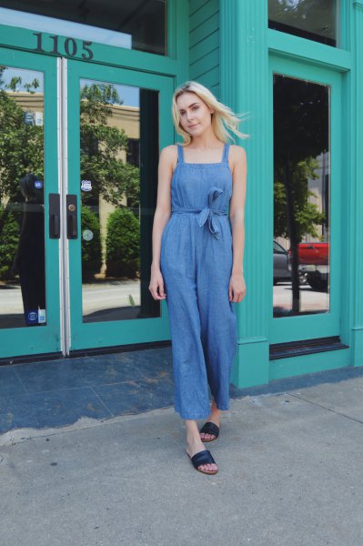 How to wear a chambray jumpsuit