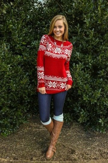 How to wear holiday sweaters