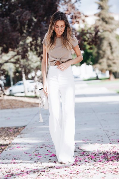 How to wear white dress pants