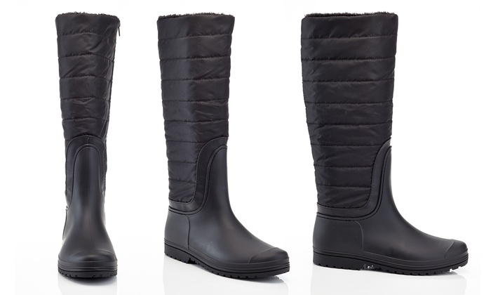 Lined winter boots for women