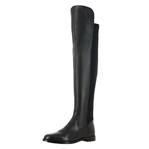 Shop Saint G Womens Black Napa Leather Long Boots, Tunit Sole Tall.