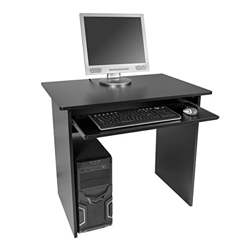 Modern black computer desk for your home office