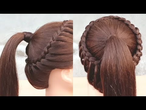 Beautiful hairstyle for collage girls ||  Simply braided hairstyle.
