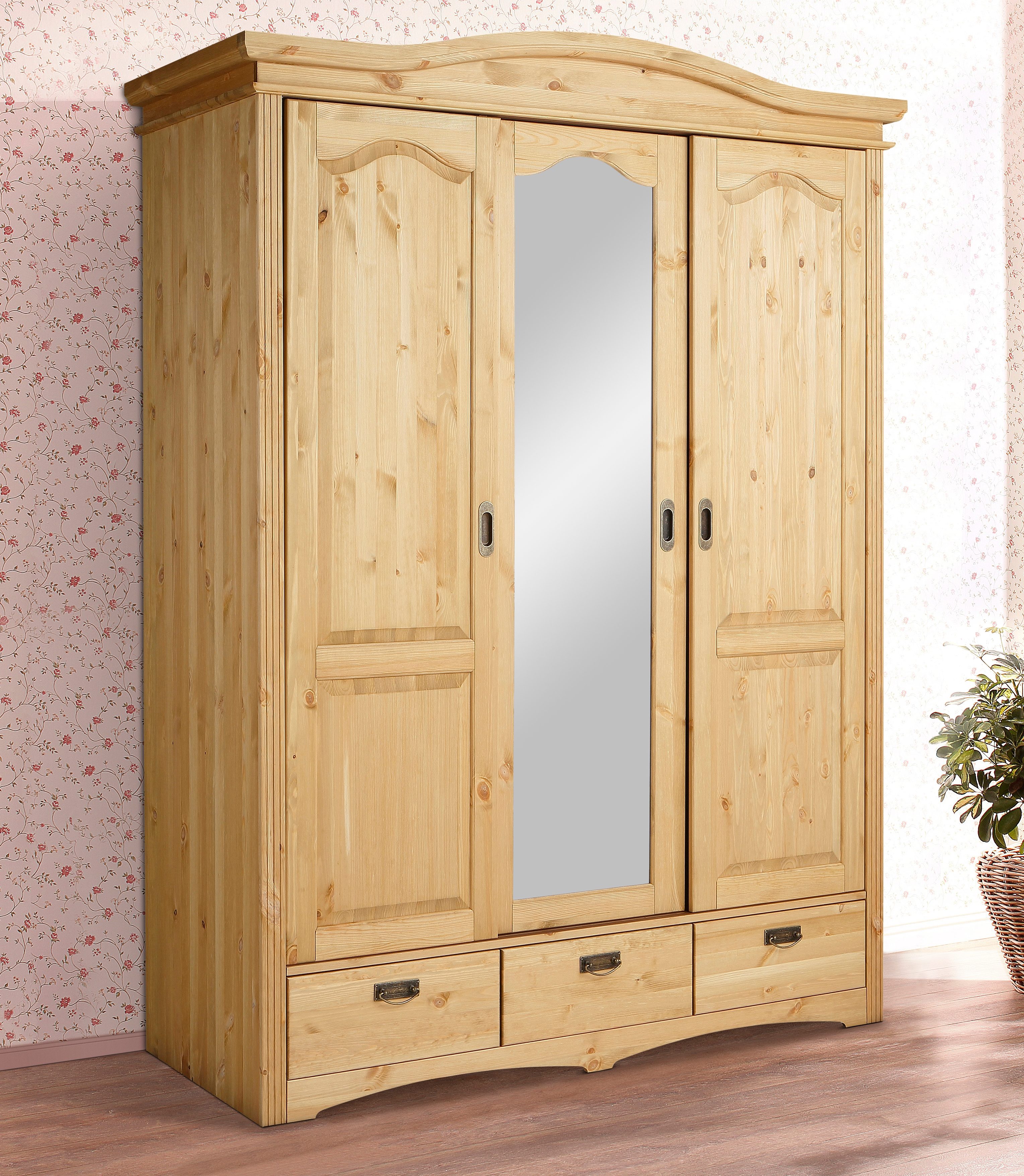 Pine wardrobe - light and practical