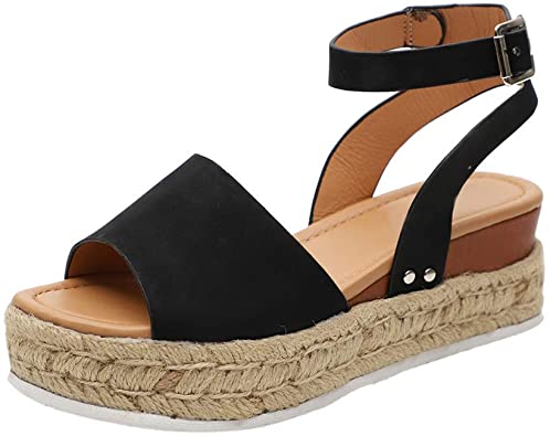 Amazon.com |  Puimentiua summer comfortable platform sandals women open.