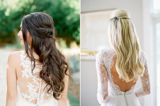 12 Pretty Half Up Half Down Bridal Hairstyles |  weddingsonli