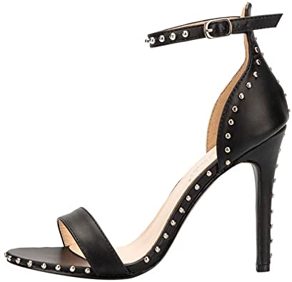Amazon.com |  Studded Sandals for Women, Stiletto Pumps High.
