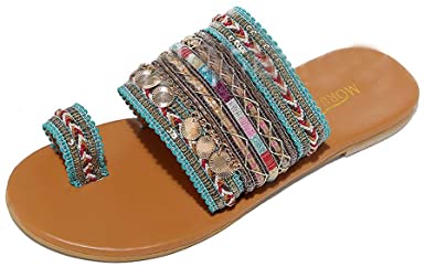 Amazon.com: Women's Summer Flat Sandals, SIN + MON Women's Boho Flip.