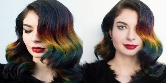 Trending geode hair color ideas