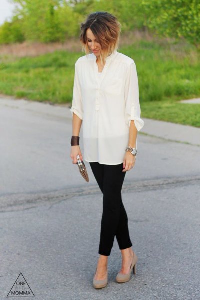 Tunic blouse outfit ideas