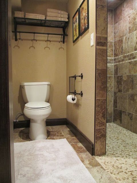 Bathroom in the basement of the building – more feasible option