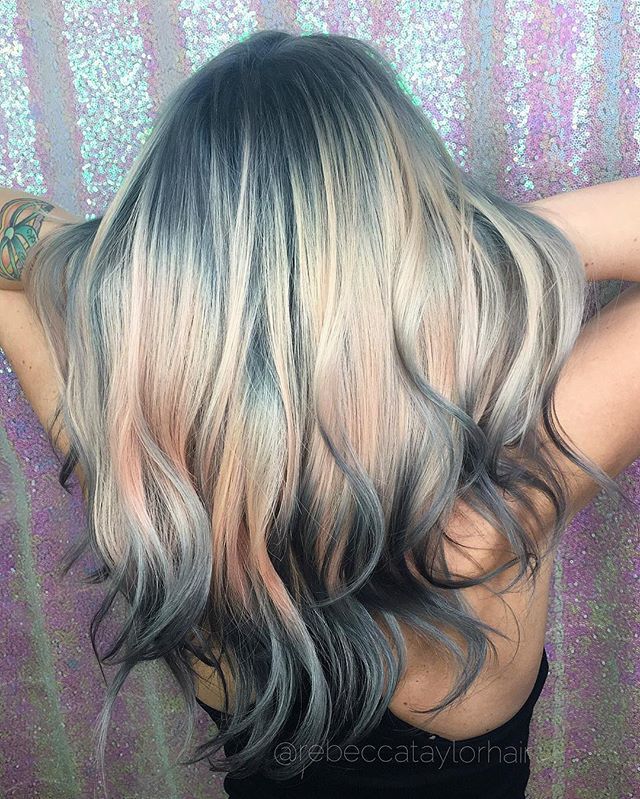 Cinch Rose Silver and Gold Hair