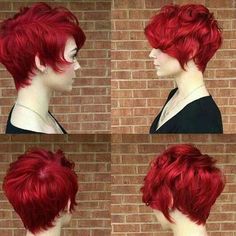 Exotic Red Pixie Haircut Ideas