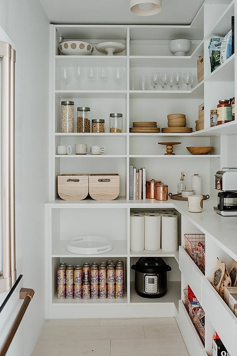 Install a white shelf for elegant organization