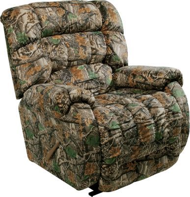 Modern camo recliner brings stylish comfort to your home