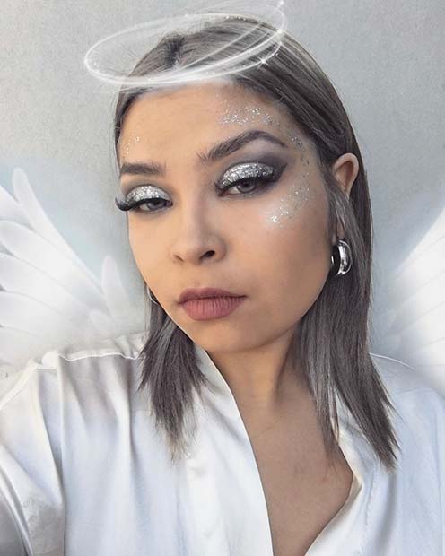 Pretty look angel makeup ideas
