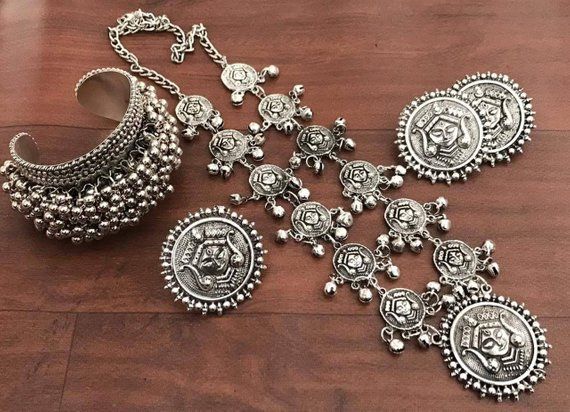 German Silver JeweleryIndian Jewelery Afghani Jewelery |  Etsy in.