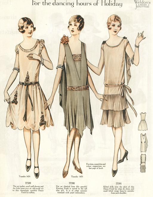 Simple fashion of the 1920s