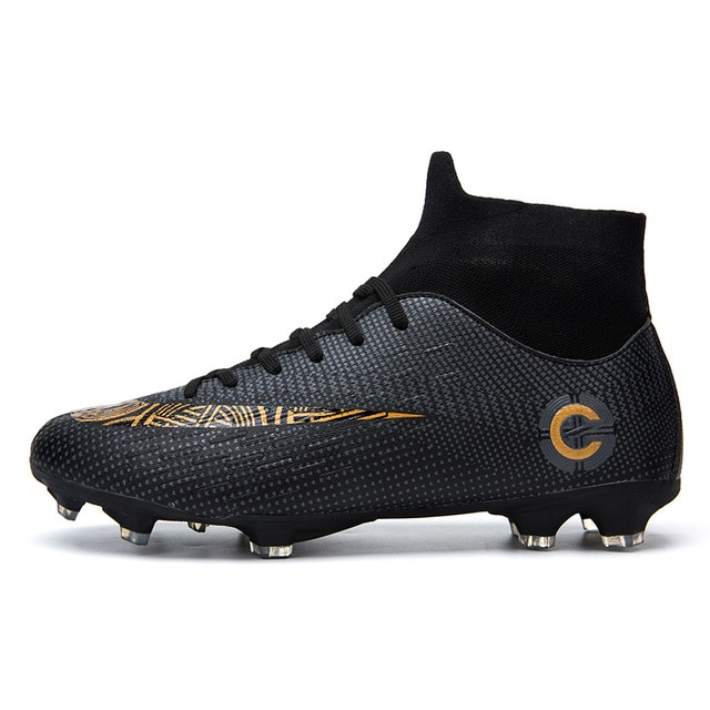 Men's High Top Training Ankle AG Sole Outdoor Cleats Football.