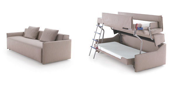 Sofa bunk bed for spacious room