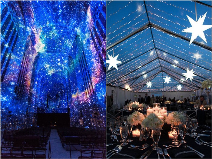 18 romantic starry night wedding ideas you won't be able to resist - woman too