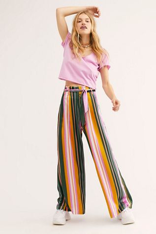 Pandora Pants |  Fashion, Stripe Pants Outfit, Flowy Pan