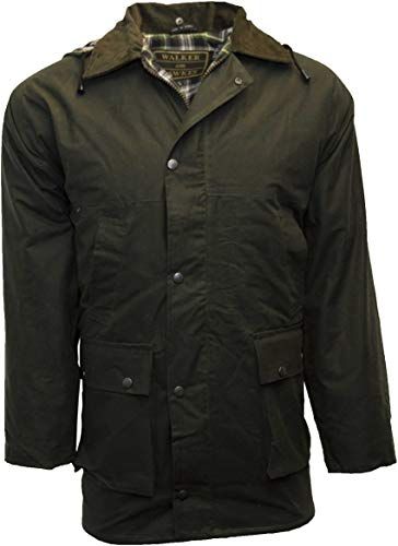 New Walker and Hawkes Men's Padded Wax Jacket Countrywear Hunting.