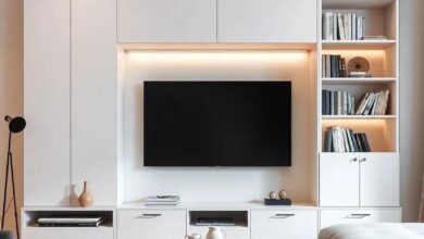 Maximize Space: Discover Stylish Living Room Wall Units with Hidden Storage Solutions