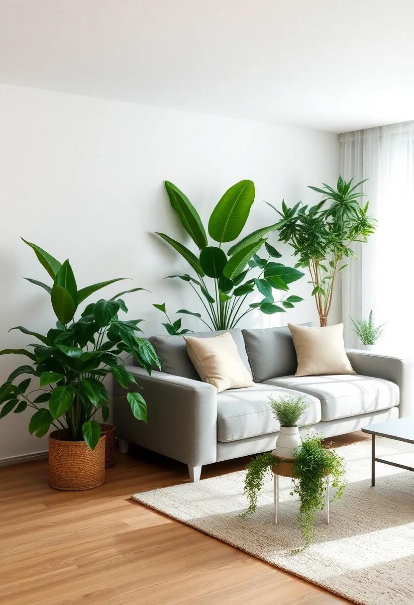 Combine Indoor⁣ Plants with Artistic Elements for Visual ‍Appeal