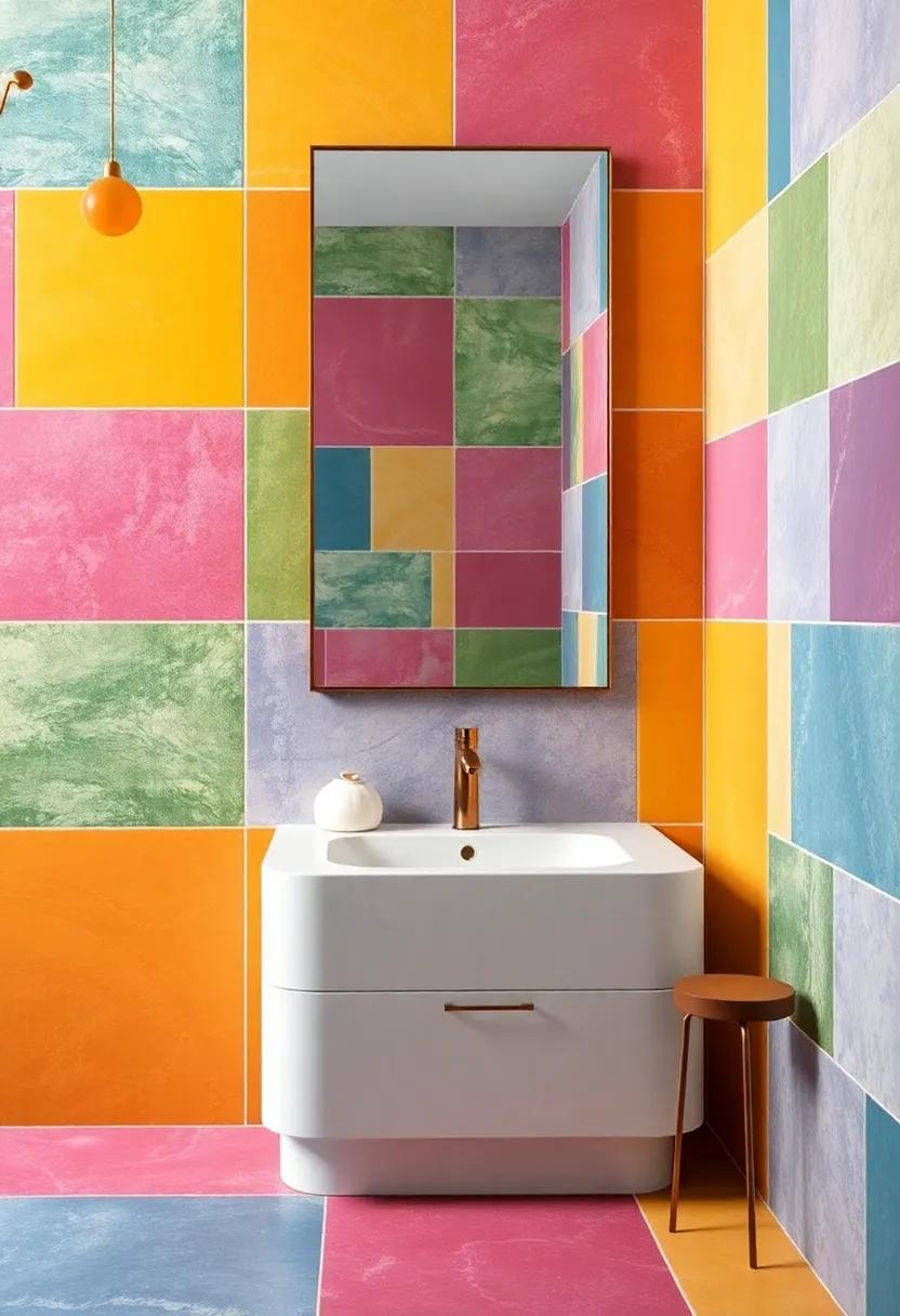 Colorful Tiles: Infusing Character through Vibrant Surfaces