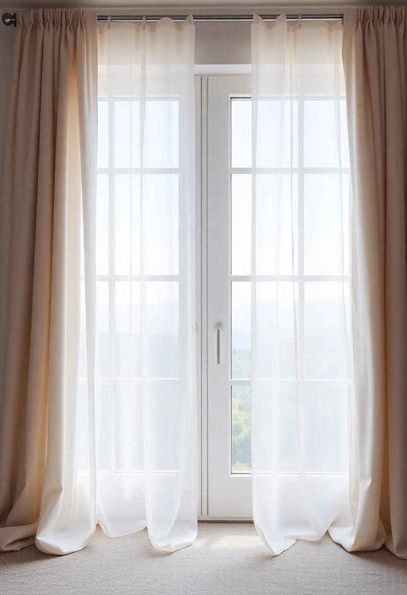 Framing Views: Delicate Cafe Curtains to Showcase Scenic Vistas