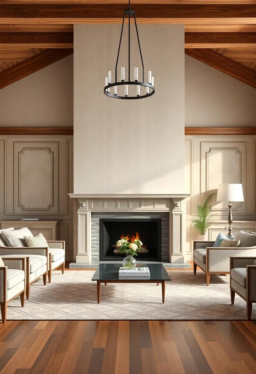 Dramatic‌ Focal Points: Fireplaces and grand ⁤Mantels