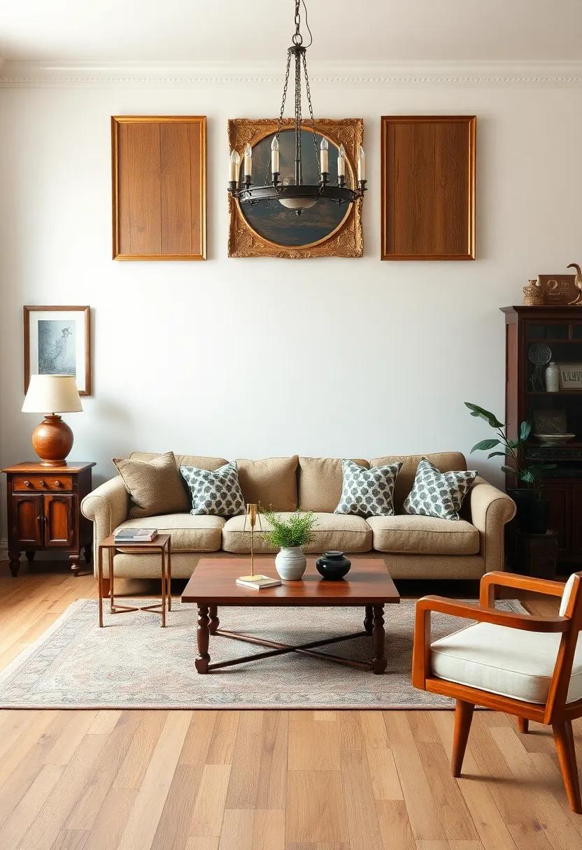 Blending Antique Finds with Modern Comfort