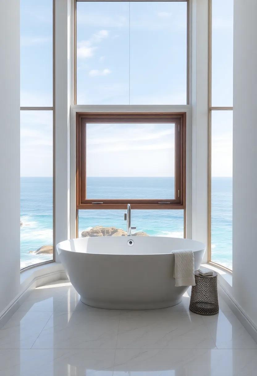 Ocean Views: Designing Bathrooms with panoramic Coastal Windows