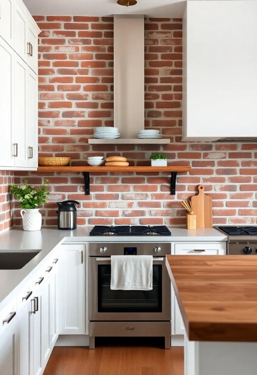 The Impact of Emphasizing Open Shelving in a Brick Kitchen