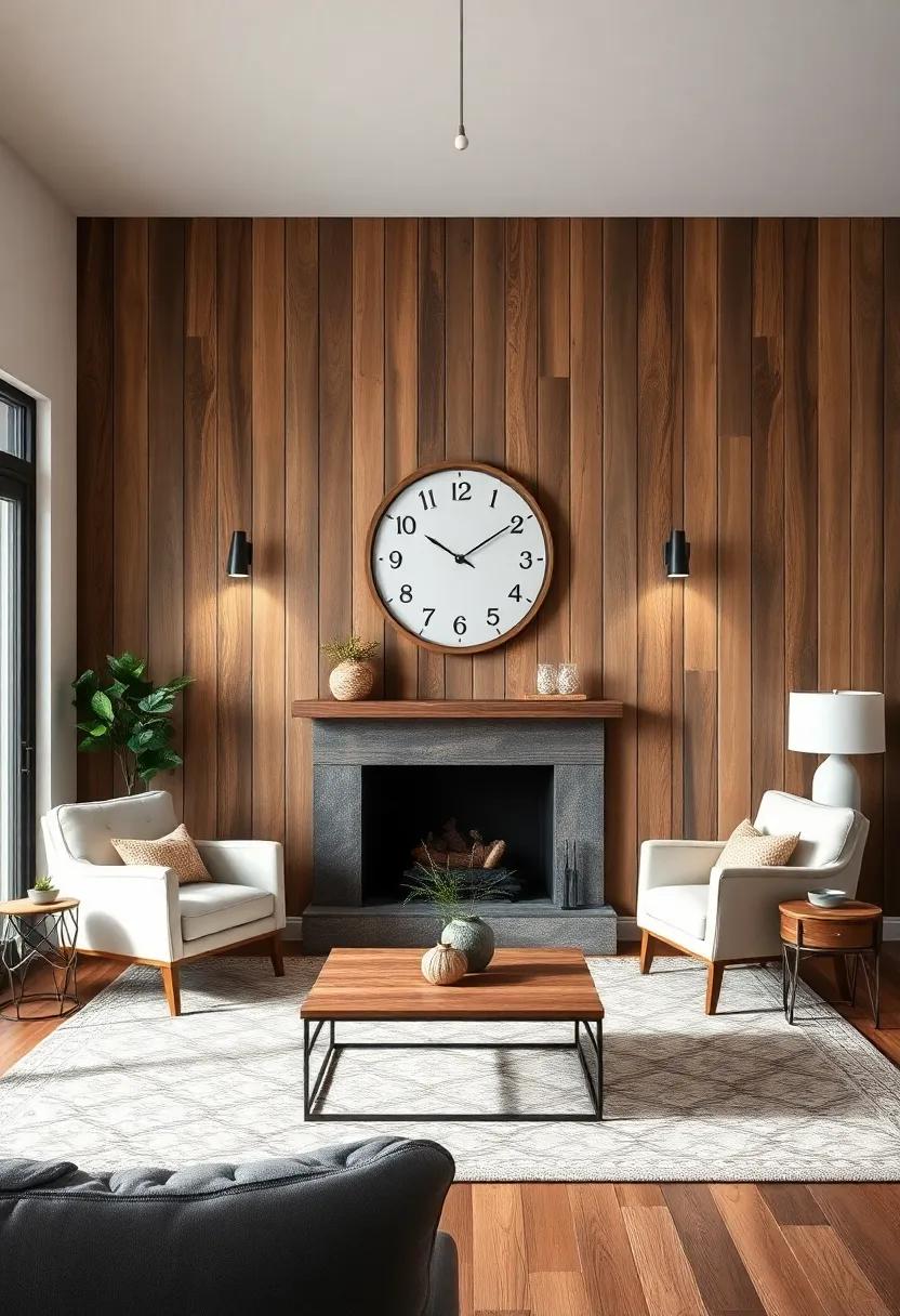 Transform Your Living Room with Rustic Wooden accent Walls